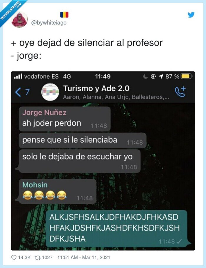 silenciar,profesor,zoom,clase online