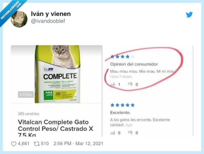 comida,gato,complete,miau miau,reseña,review