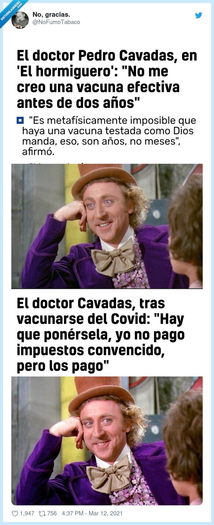 doctor,vacuna,doble rasero,coronavirus,pedro cavadas