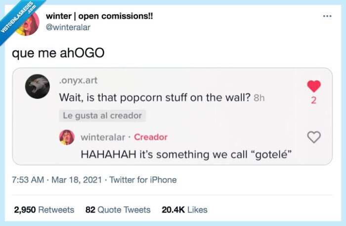 paredes,gotelé,guiri,palomitas