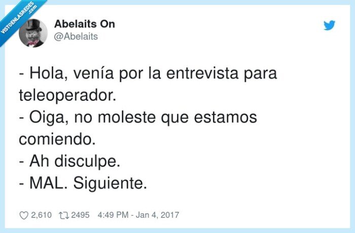 teleoperador,entrevista,disculpas,molestar