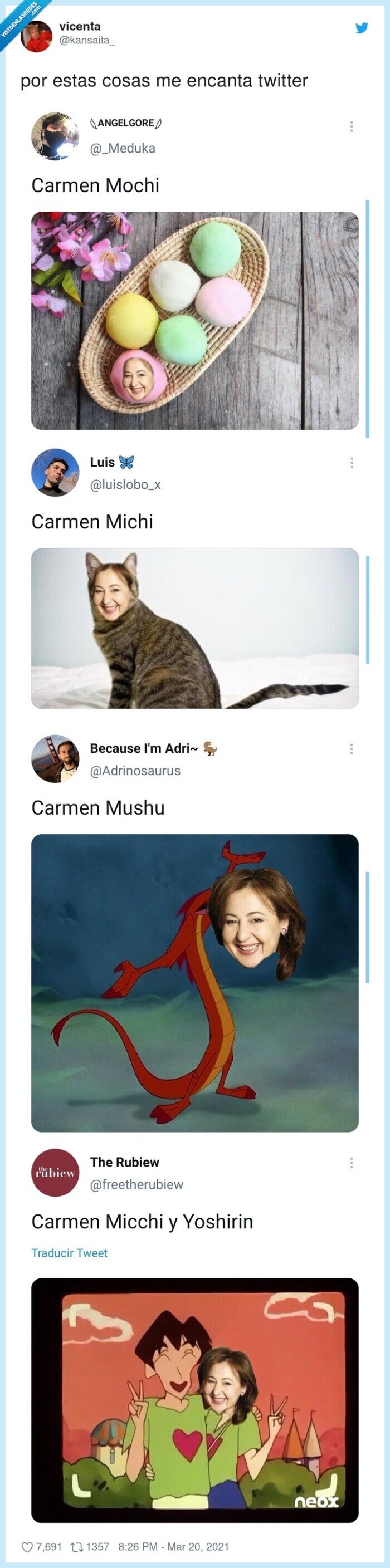 carmen machi,bromas,chistacos