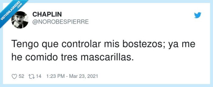 mascarillas,controlar,bostezos,comido