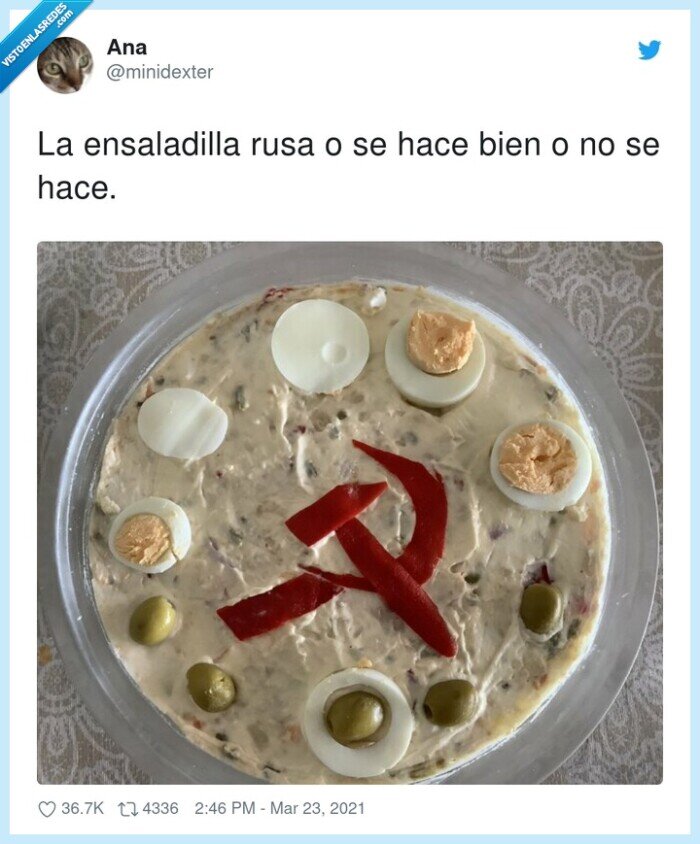 ensaladilla rusa,pimiento,comunista