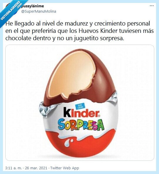 huevos kinder,sorpresa,chocolate,madurez