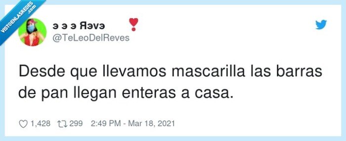 mascarilla,enteras,barras de pan,llegar