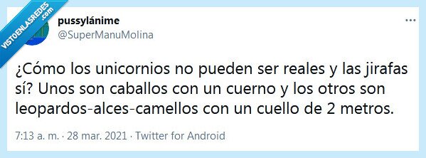 jirafa,unicornio,real