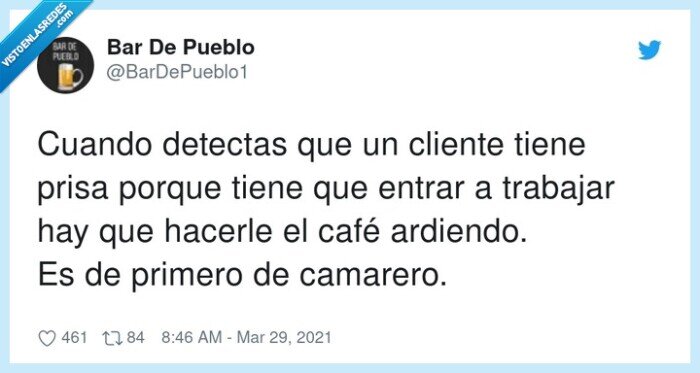 camarero,detectar,ardiendo,trabajar,primero,cliente