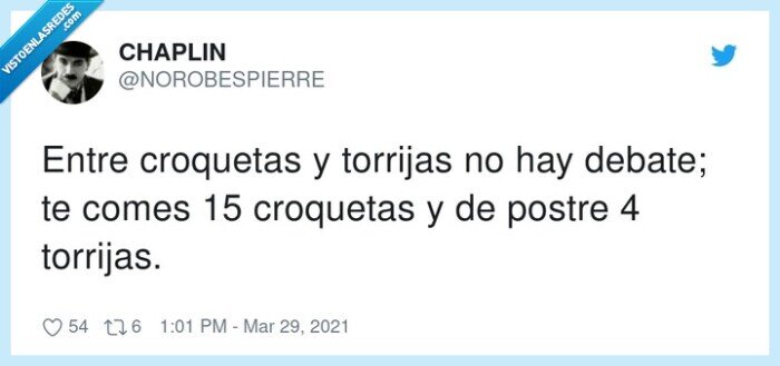 croquetas,torrijas,debate,postre