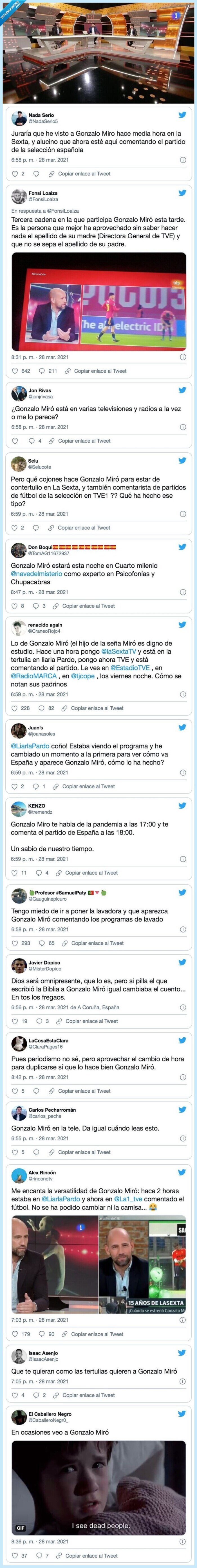 gonzalo miró,cadenas,presentador,omnipresente