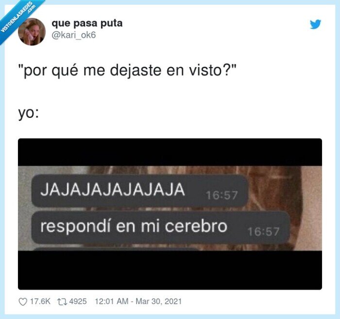 dejar en visto,responder,cerebro,whatsapp