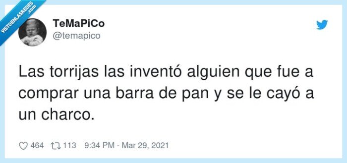 torrijas,inventar,charco,barra de pan