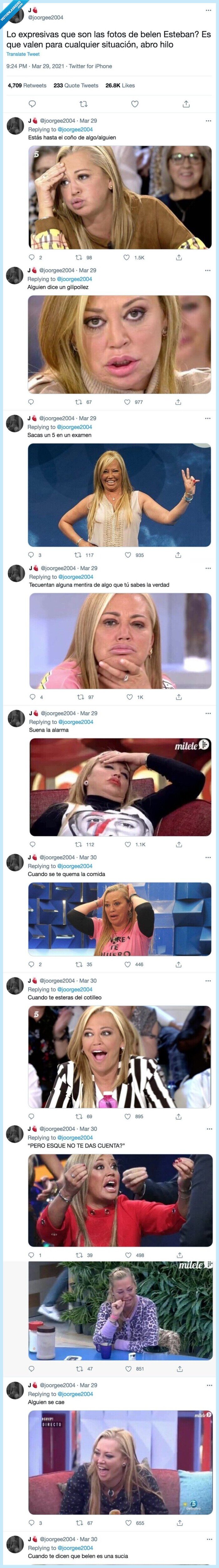 situación,expresivas,cualquier,fotos,belen esteban