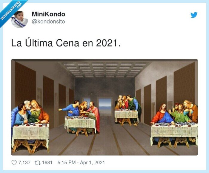 última cena,2021,mesas,cuatro