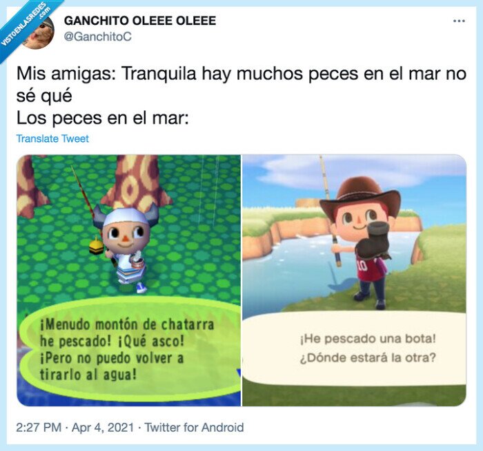 Peces,basura,animal crossing