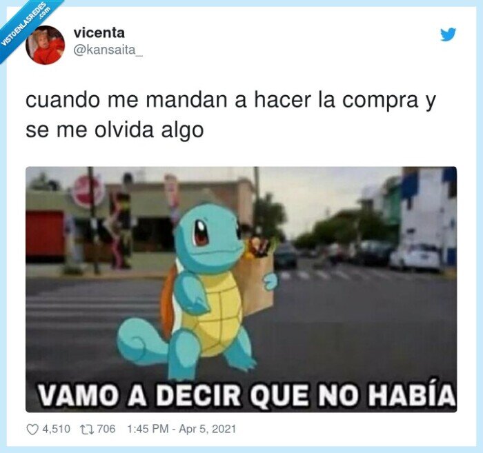 olvidar,la compra,no había,vamo a