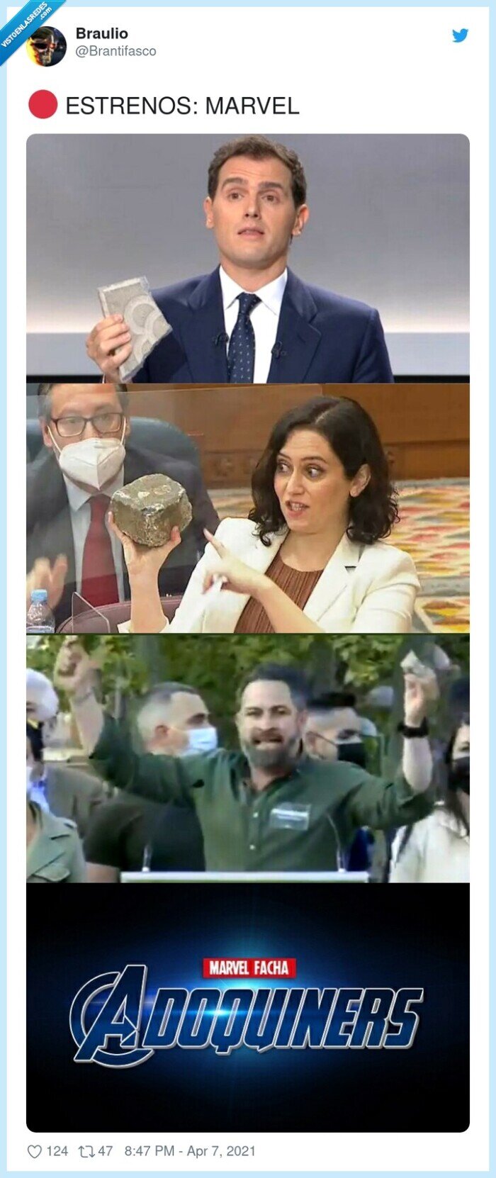 marvel,estreno,piedras,abascal,rivera,ayuso