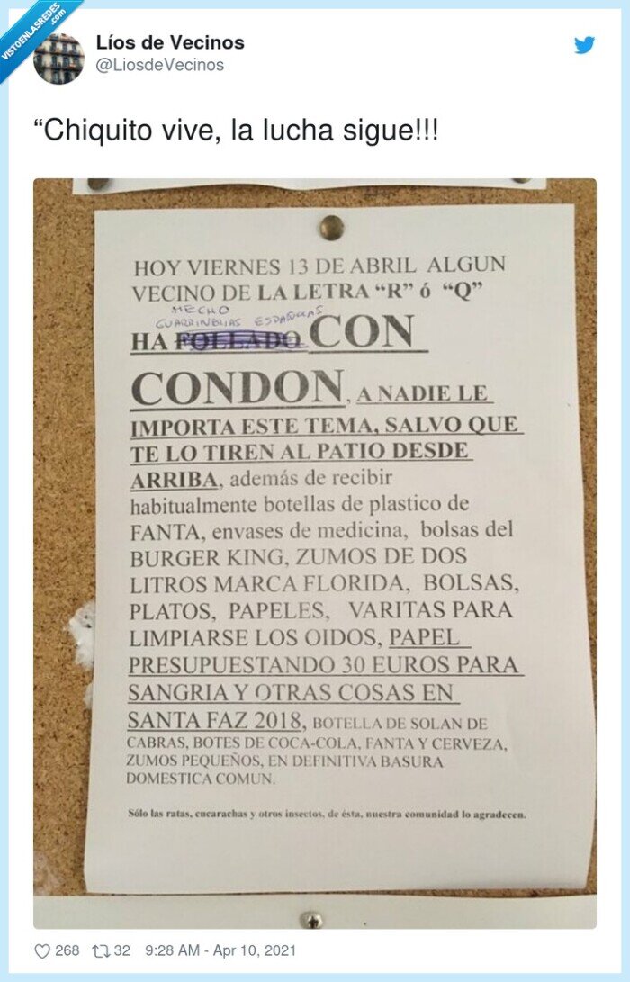 vecinos,condon,tema,plastico,basura