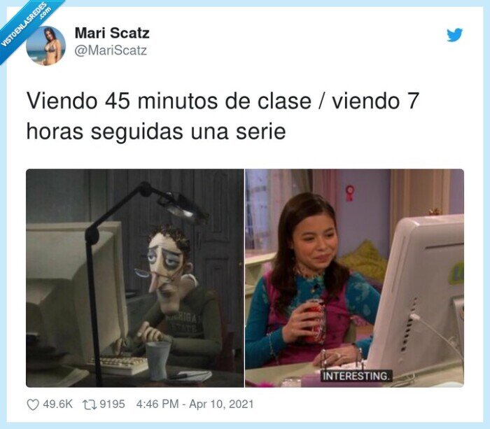 ordenador,serie,clase,horas seguidas,atención