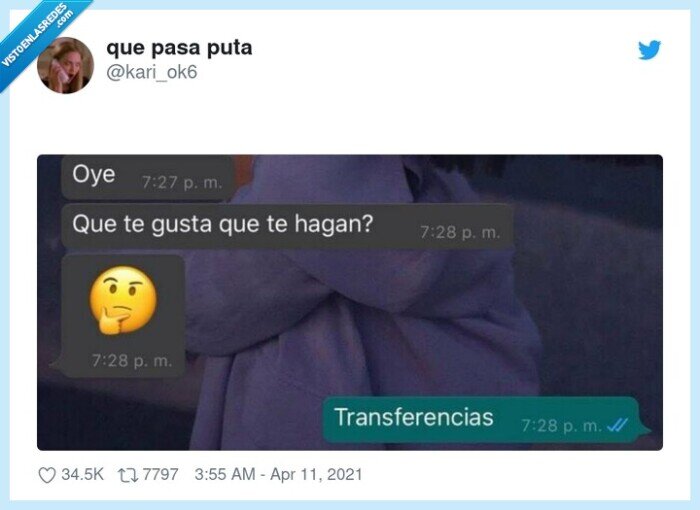 transferencias,hacer,gustar