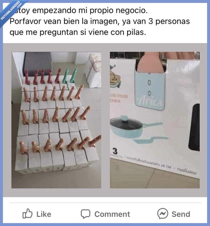 Sartén,Facebook,anuncio