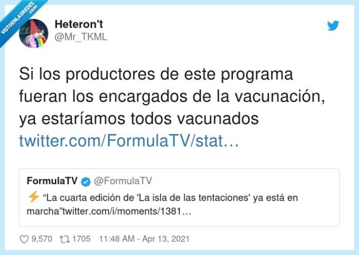 vacunación,productores,la isla de las tentaciones,programa