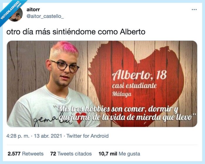 sintiéndome,alberto,otro día más,first dates,comer,dormir,quejarme