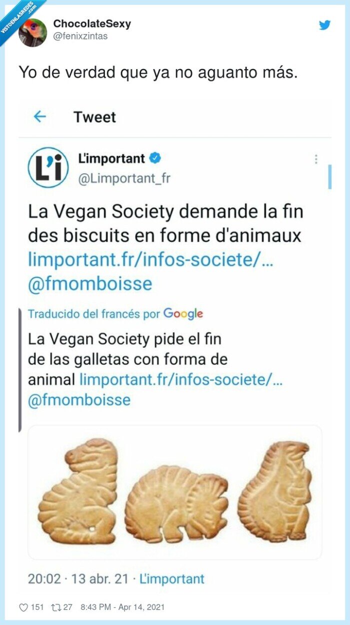 galletas,dinosaurus,prohibir,veganos