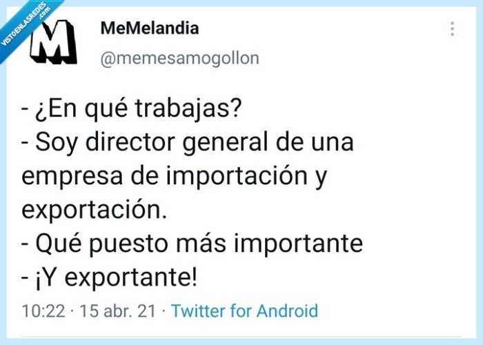 Importante,exportante,puesto