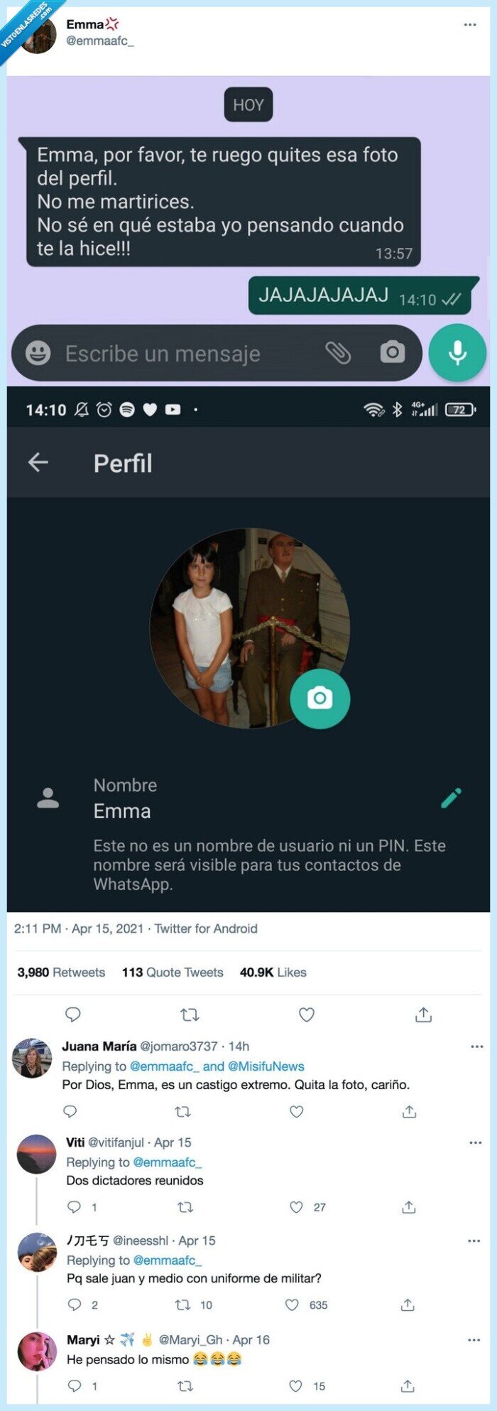 foto,franco,niña,perfil