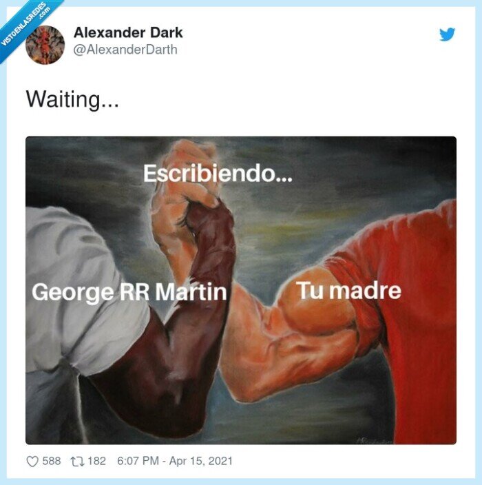 escribiendo,madre,whatsapp,george rr martin