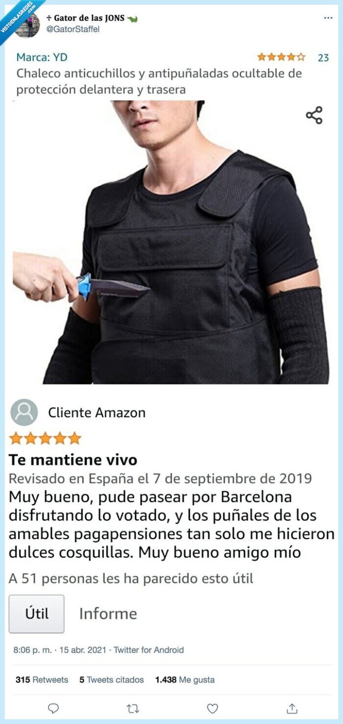 review,chaleco,anticuchillos,antipuñaladas