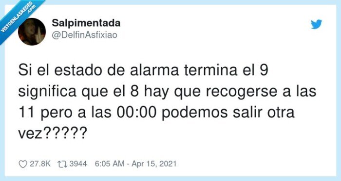 significa,salir,terminar,estado de alarma