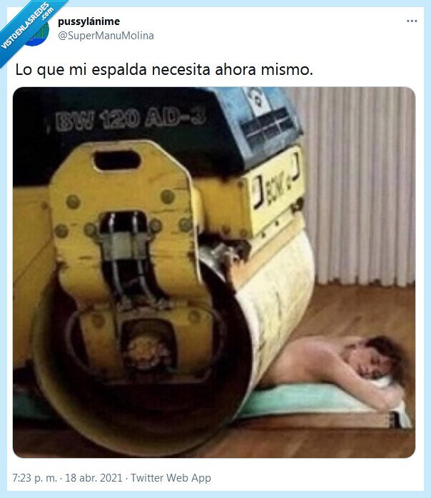 espalda,necesitar,aplastar