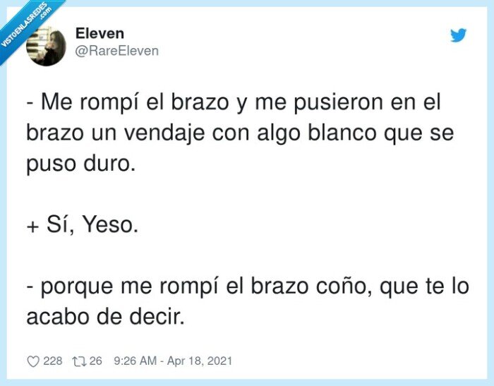 pusieron,vendaje,rompí,yeso,blanco