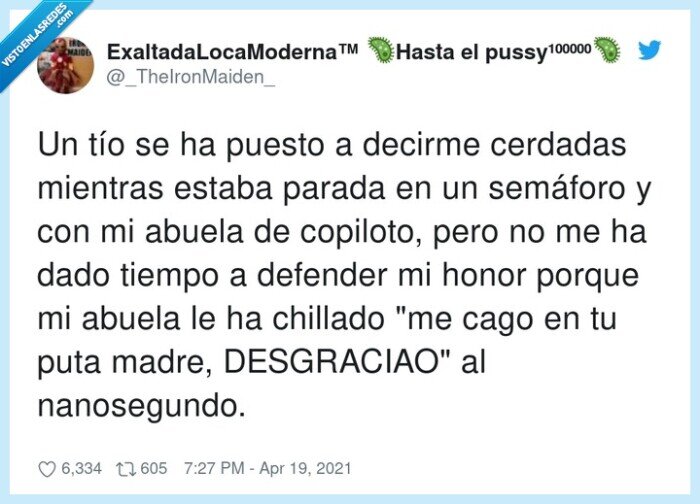 nanosegundo,semáforo,copiloto,defender,abuela