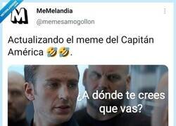 Enlace a El Capitán América se actualiza, por @memesamogollon