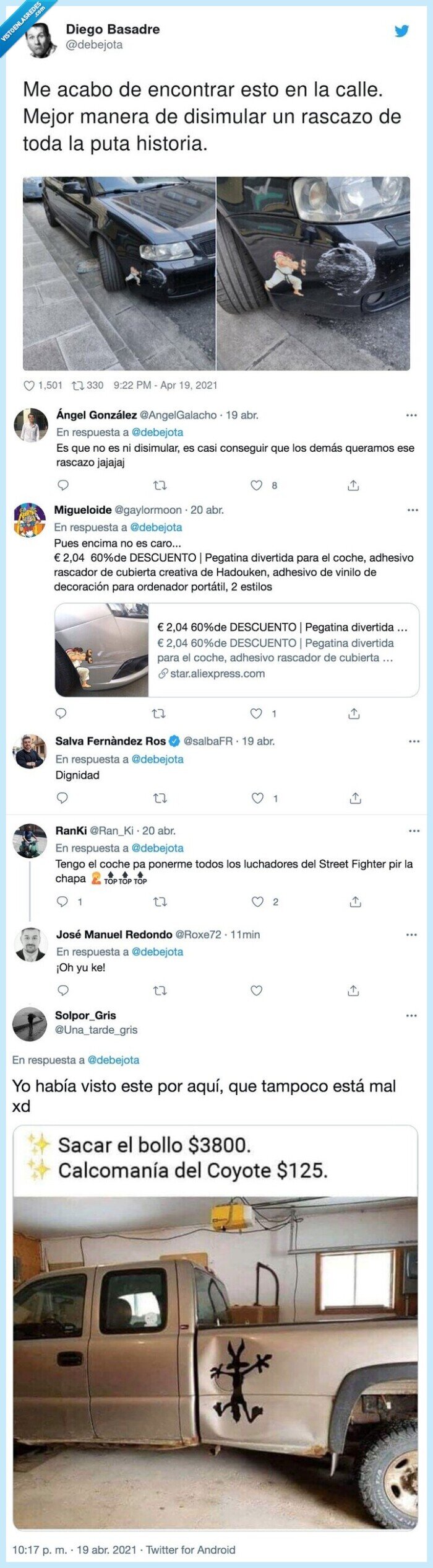 disimular,coche,rascazo,street fighter,ryu