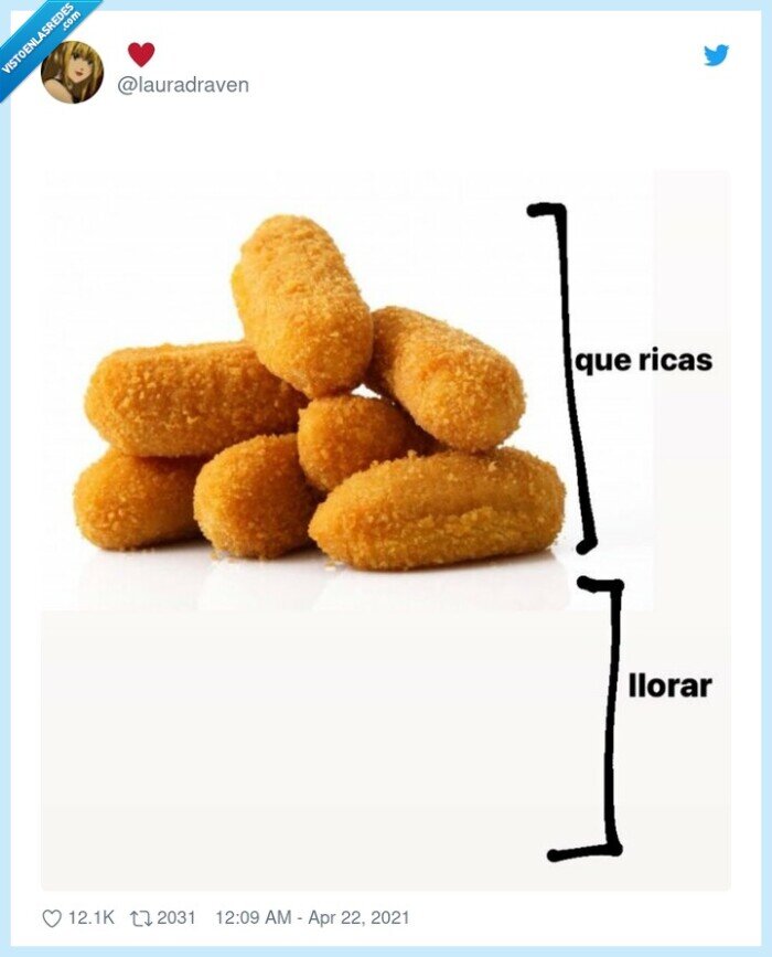 croquetas,diagrama,llorar