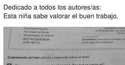 Enlace a  Un profesor logra el éxito al publicar la respuesta de una alumna, no todo está perdido