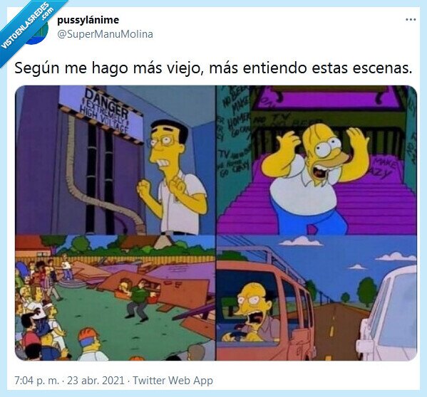 escenas,viejo,los simpson,ira