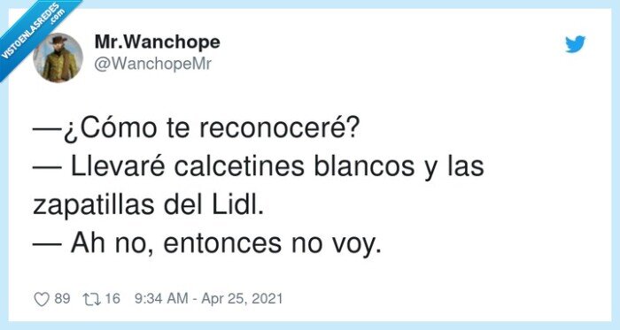 reconocer,zapatillas,lidl,calcetines blancos