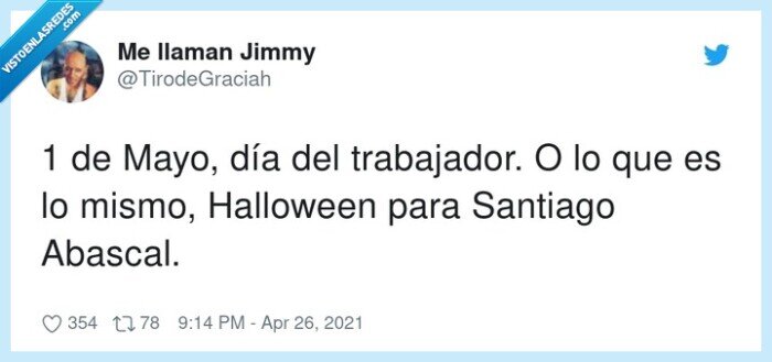 trabajador,halloween,santiago abascal,1 de mayo