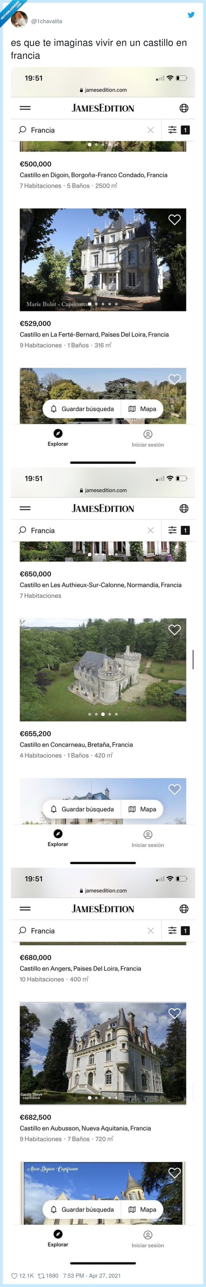 871007 - Cuatro castillos tremendos a la venta en Francia que son más baratos que un pisito en Madrid o Barcelona, por @1chavalita