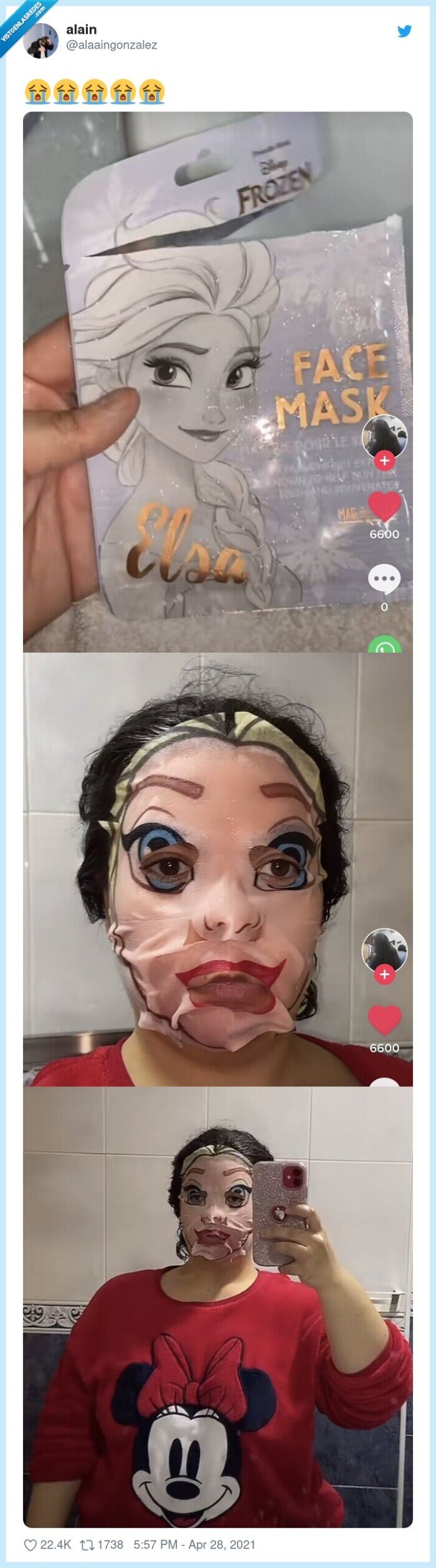 elsa,máscara facial