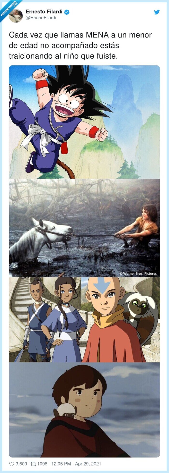 acompañado,son goku,pedro,menas,menor