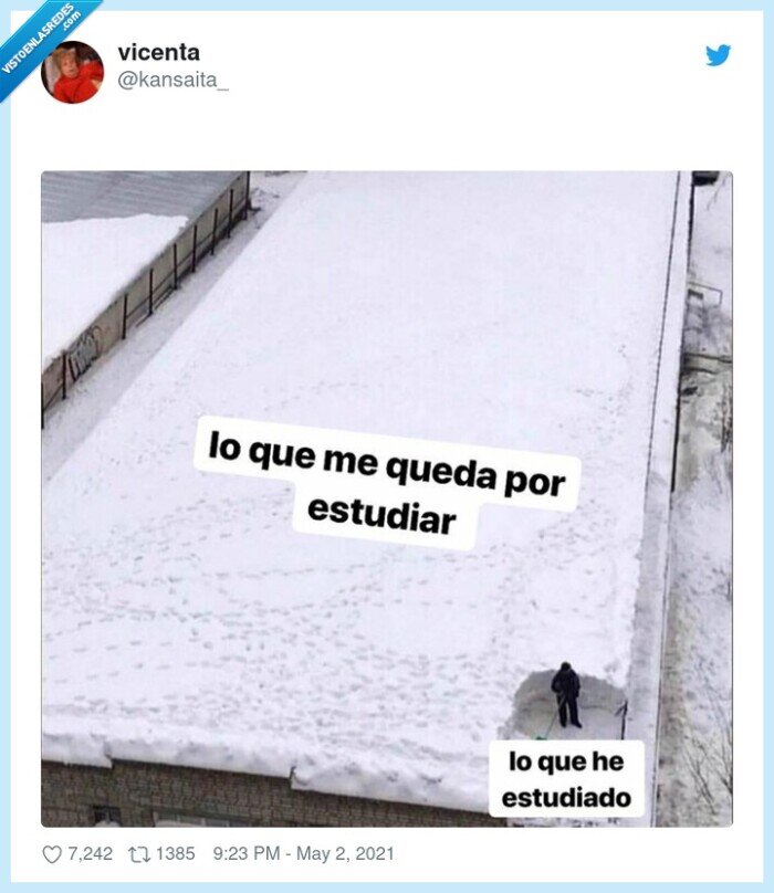 nieve,estudiar,exámenes