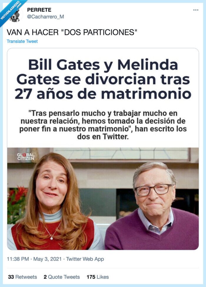 particiones,bill gates,divorcio