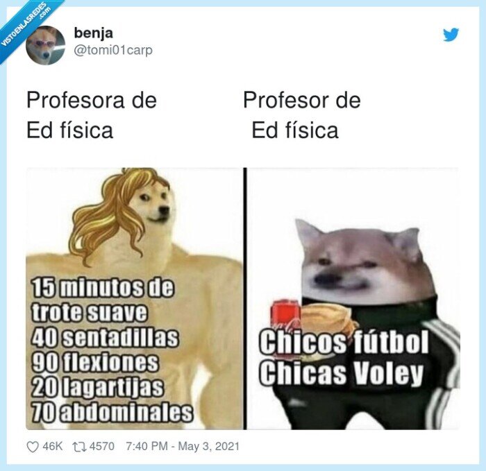 profesora,profesor,física,deportes
