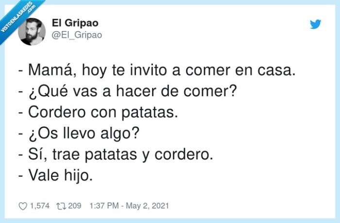 patatas,cordero,mamá,invitar,comer